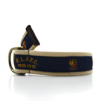 RUGBY RALPH LAUREN リングベルト ネイビー ベージュ ナイロン キャンバス R.L.R.F.C