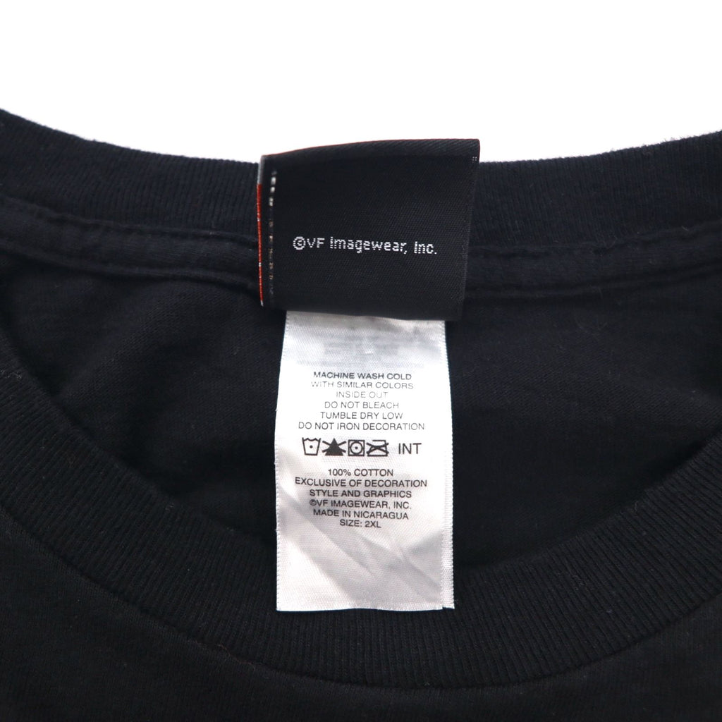 HARLEY DAVIDSON 両面プリント Tシャツ 2XL ブラック コットン スカル ピエロ BALTIMORE ビッグサイズ