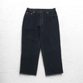 Levi's イタリア製 90年代 オレンジタブ 412 ユーロモデル デニムパンツ L ブラック ボタンフライ レザーパッチ