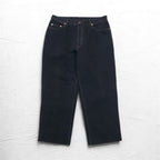 Levi's イタリア製 90年代 オレンジタブ 412 ユーロモデル デニムパンツ L ブラック ボタンフライ レザーパッチ