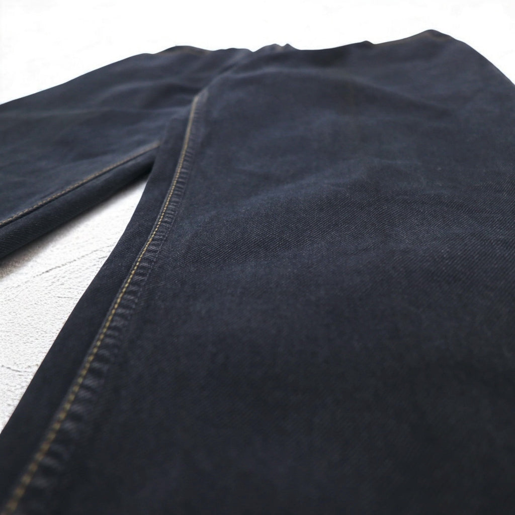 Levi's イタリア製 90年代 オレンジタブ 412 ユーロモデル デニムパンツ L ブラック ボタンフライ レザーパッチ