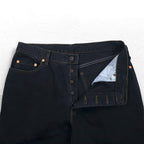 Levi's イタリア製 90年代 オレンジタブ 412 ユーロモデル デニムパンツ L ブラック ボタンフライ レザーパッチ