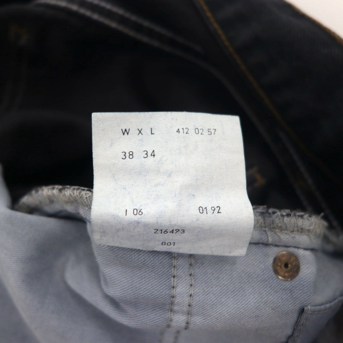 Levi's イタリア製 90年代 オレンジタブ 412 ユーロモデル デニムパンツ L ブラック ボタンフライ レザーパッチ