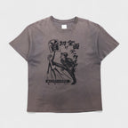 Sasquatch Fabrix 首切り全面テッカイ Tシャツ XL グレー 鈴木賢二 コットン