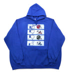NFL プルオーバー パーカー 5XL ブルー 裏起毛 Buffalo Bills ビッグサイズ GILDAN フロントポケット