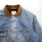 Polo Ralph Lauren 80年代 USA製 デニムジャケット Gジャン XL インディゴ 襟コーデュロイ 白タグ