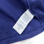 POLO RALPH LAUREN Thermal Long Sleeve T-Shirt Long Tee 2XL Blue Cotton Embroidered Emblem Logo