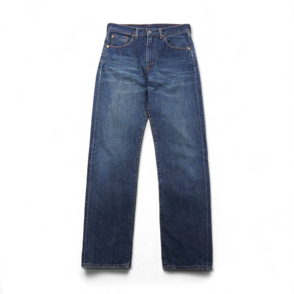 Levi's 90年代 日本製 502-XX 復刻 ビッグE 赤耳 セルビッヂ デニムパンツ M インディゴ ブルー TALONジップ 均等v USED LOOK