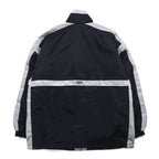 Reebok 90s Nylon Jacket Track Jacket Jersey L Black Grey Logo Embroidery