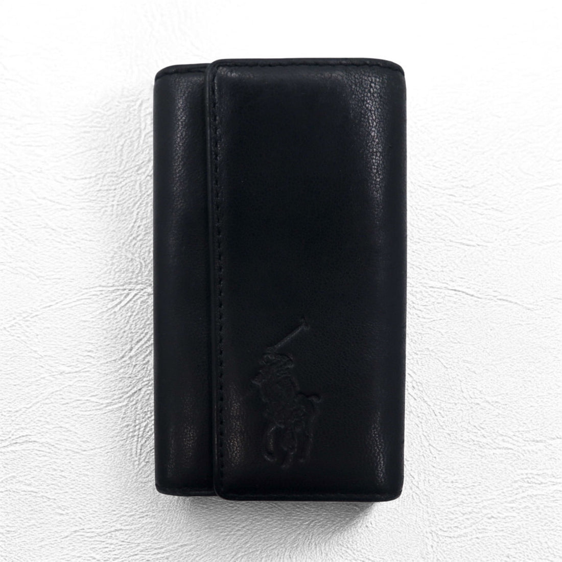 POLO RALPH LAUREN 5連 キーケース ブラック レザー ビッグポニー