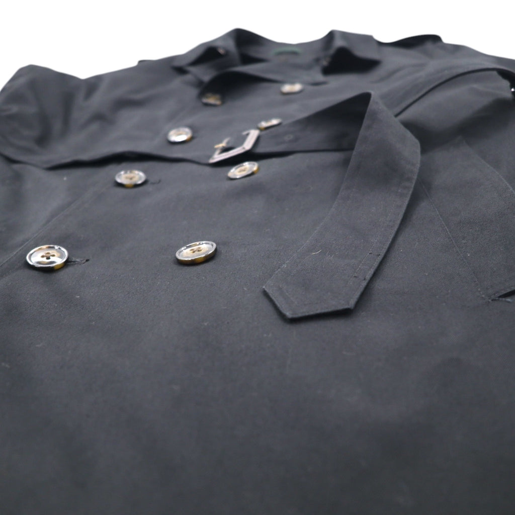 LAUREN RALPH LAUREN Trench Coat XL Black Removable Quilted Liner with Belt Water Repellent