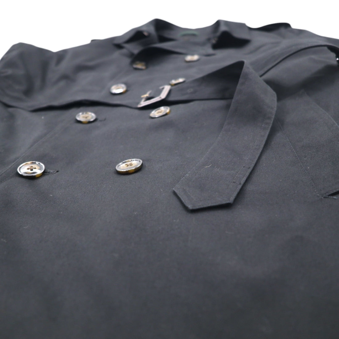 LAUREN RALPH LAUREN Trench Coat XL Black Removable Quilted Liner with Belt Water Repellent