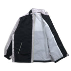 Reebok 90s Nylon Jacket Track Jacket Jersey L Black Grey Logo Embroidery