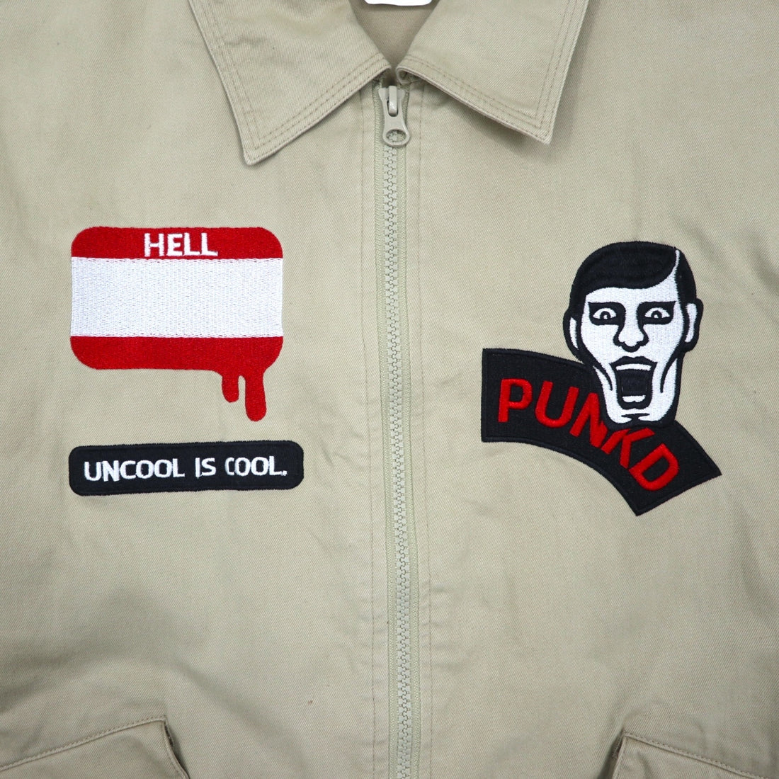 PUNK DRUNKERS 地球つなぎ コンバーチブル オールインワン L ベージュ コットン