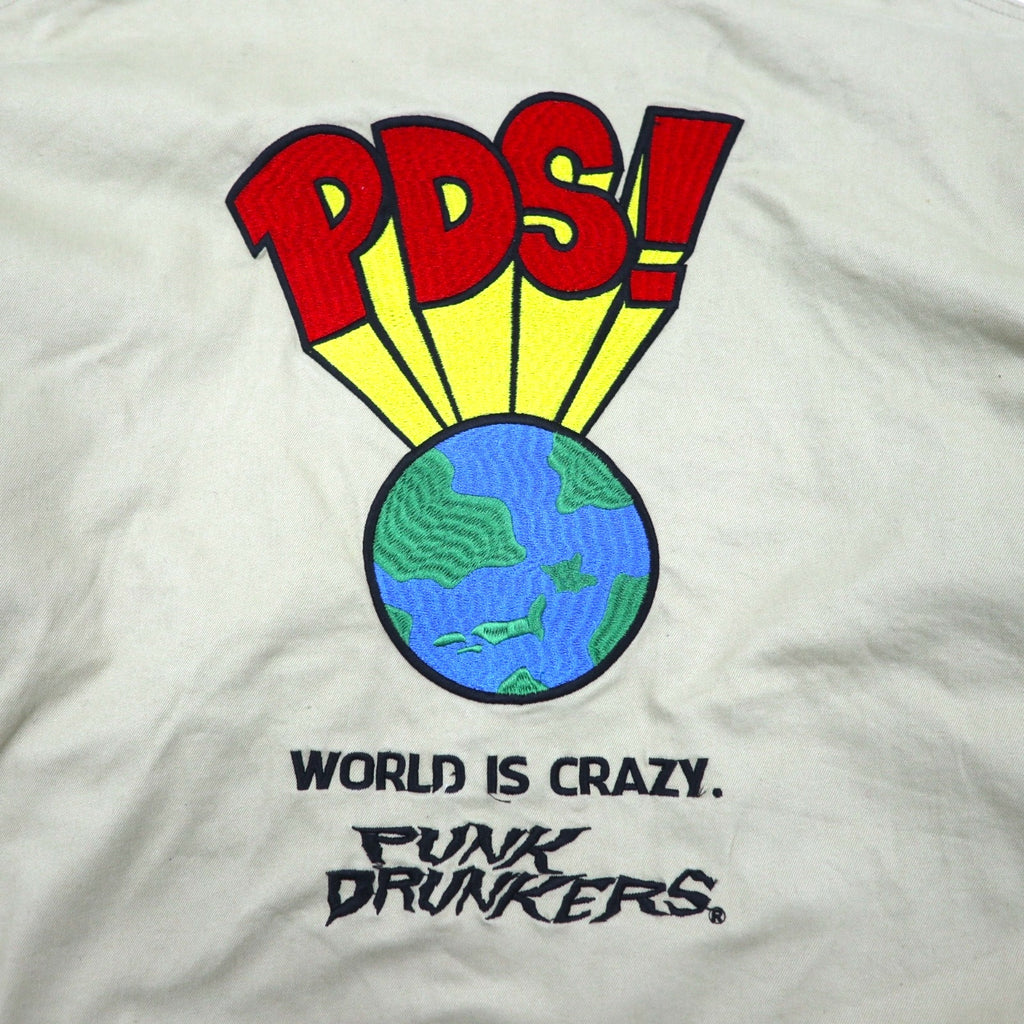PUNK DRUNKERS 地球つなぎ コンバーチブル オールインワン L ベージュ コットン