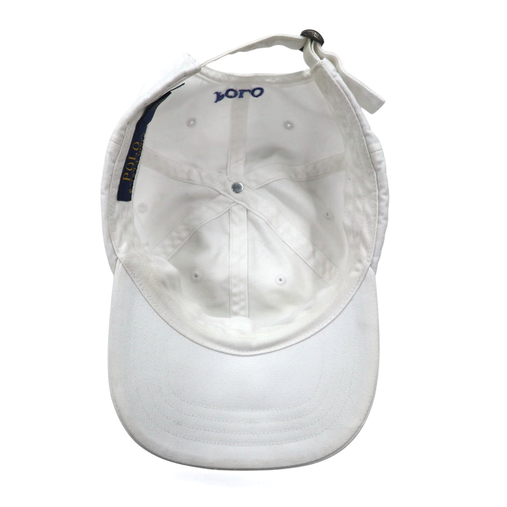 POLO RALPH LAUREN 6-panel cap with small pony embroidery, ONE, white, cotton