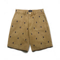POLO RALPH LAUREN All-Over Pony Embroidered Short Chino Pants, Size S, Beige Cotton