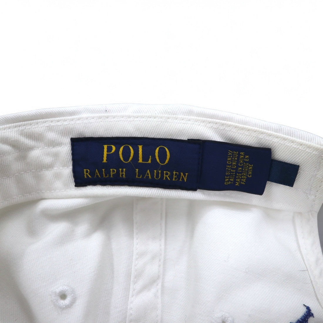 POLO RALPH LAUREN 6-panel cap with small pony embroidery, ONE, white, cotton