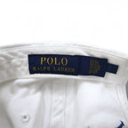 POLO RALPH LAUREN 6-panel cap with small pony embroidery, ONE, white, cotton
