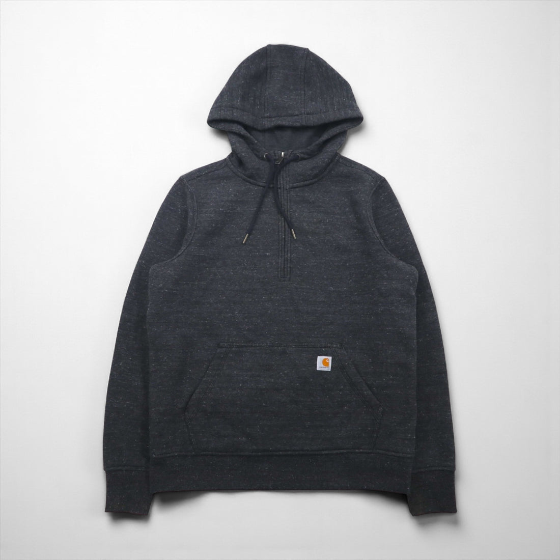 carhartt ハーフジップ パーカー M グレー RELAXED FIT コットン Clarksburg 103240