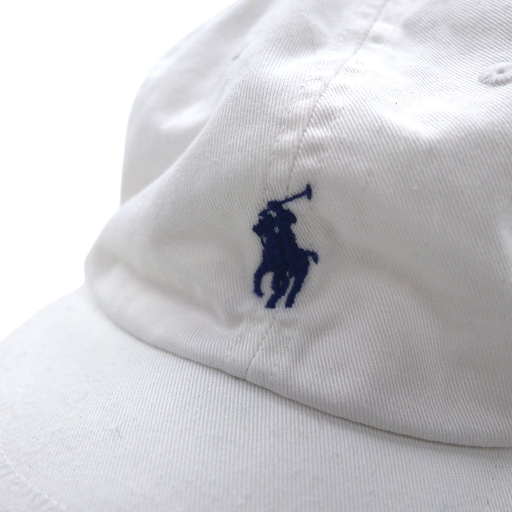 POLO RALPH LAUREN 6-panel cap with small pony embroidery, ONE, white, cotton