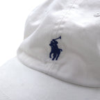 POLO RALPH LAUREN 6-panel cap with small pony embroidery, ONE, white, cotton