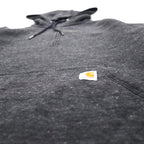 carhartt ハーフジップ パーカー M グレー RELAXED FIT コットン Clarksburg 103240