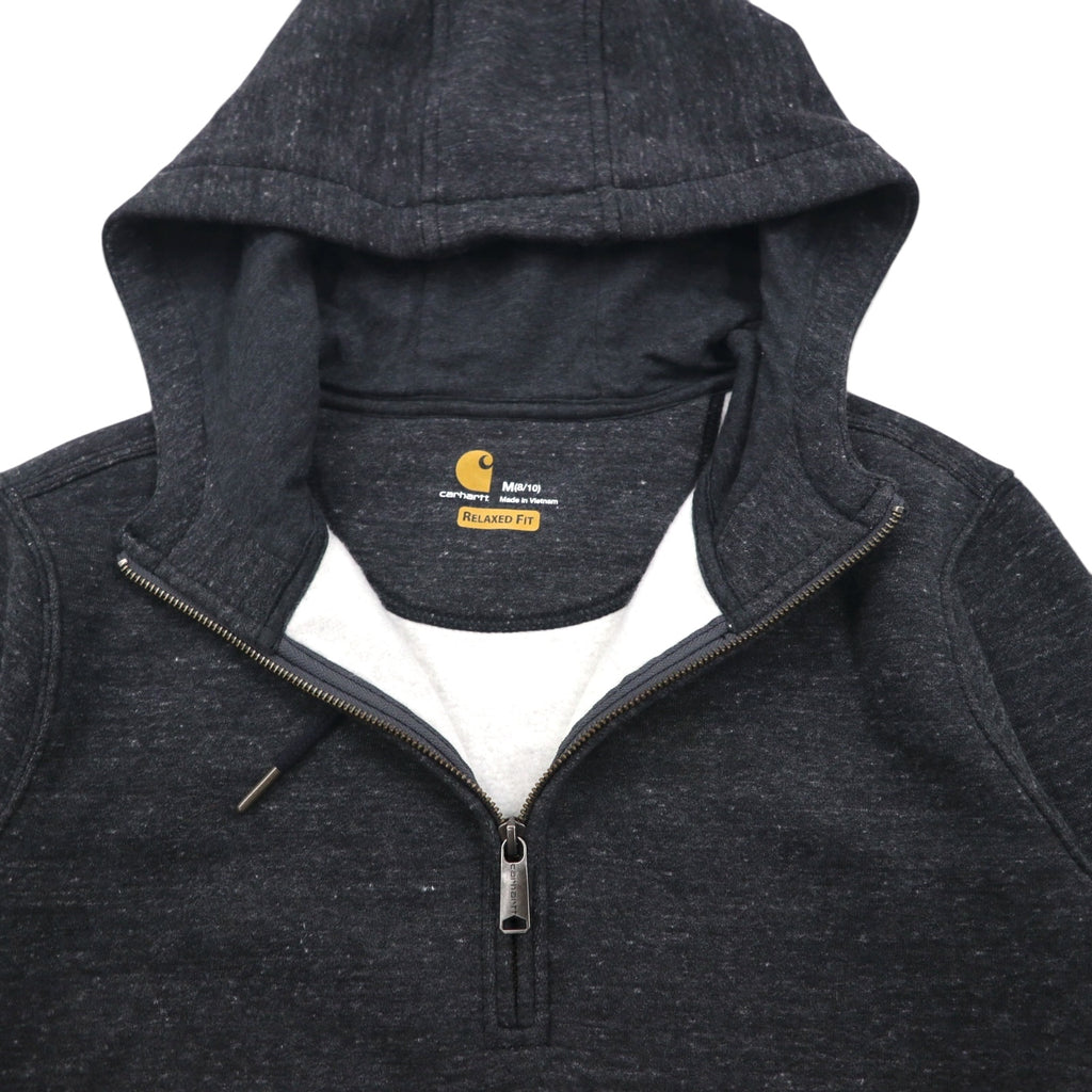carhartt ハーフジップ パーカー M グレー RELAXED FIT コットン Clarksburg 103240