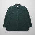 L.L.Bean シャミークロスシャツ フランネルシャツ 2XL カーキ コットン ダブルポケット 187923
