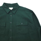 L.L.Bean シャミークロスシャツ フランネルシャツ 2XL カーキ コットン ダブルポケット 187923
