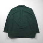 L.L.Bean シャミークロスシャツ フランネルシャツ 2XL カーキ コットン ダブルポケット 187923