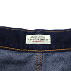 Levi's PREMIUM スタプレ STA-PREST フレア デニムパンツ M ブルー ダークインディゴ A35520008 トルコ製 未使用品