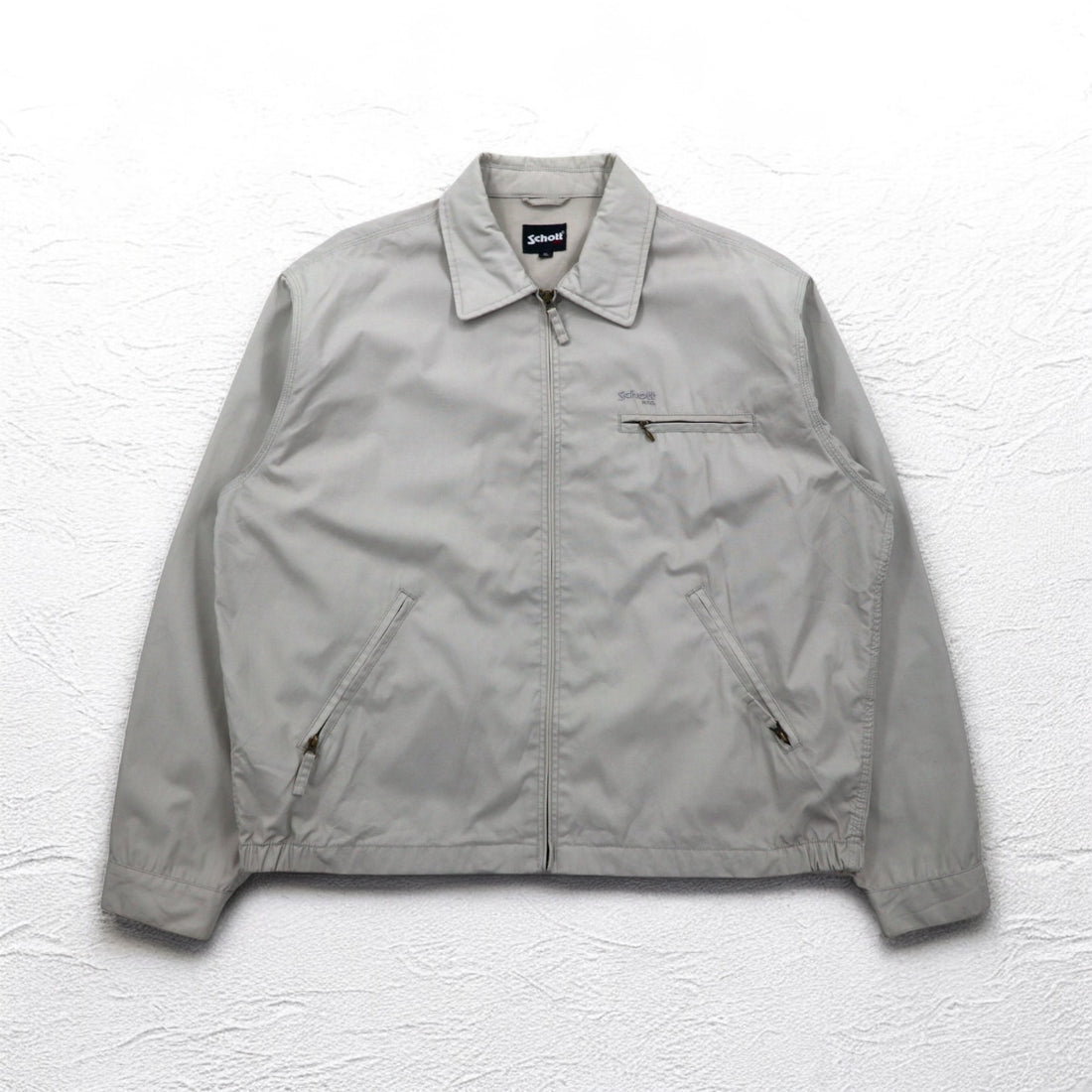 Schott N.Y.C. ハリントンジャケット ワークジャケット XL ベージュ ポリエステル コットン