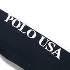 Polo by Ralph Lauren Long Sleeve T-Shirt Hoodie S Navy Sleeve Print POLO USA