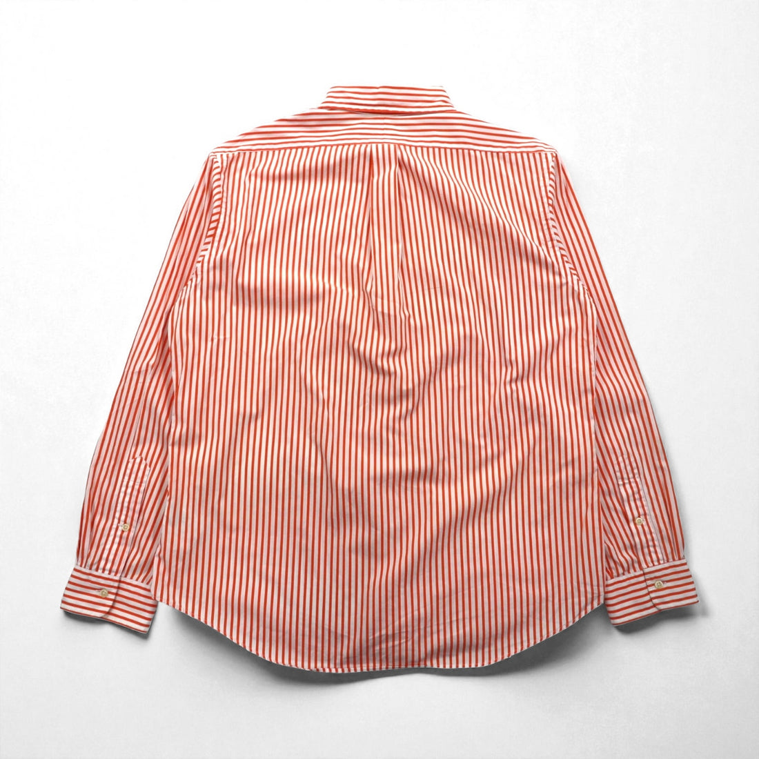 Ralph Lauren 90年代 ボタンダウン シャツ XL オレンジ ストライプ スモールポニー刺繡