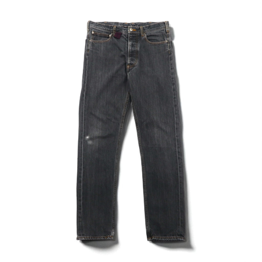 VIVIENNE WESTWOOD MAN Orb Embroidered Denim Pants, Size M, Gray, Cotton, Made in Japan