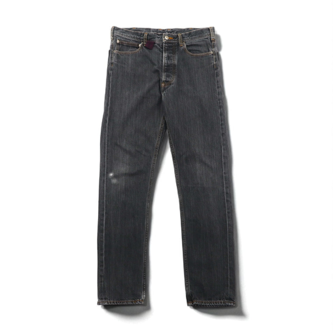 VIVIENNE WESTWOOD MAN Orb Embroidered Denim Pants, Size M, Gray, Cotton, Made in Japan