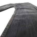 VIVIENNE WESTWOOD MAN Orb Embroidered Denim Pants, Size M, Gray, Cotton, Made in Japan