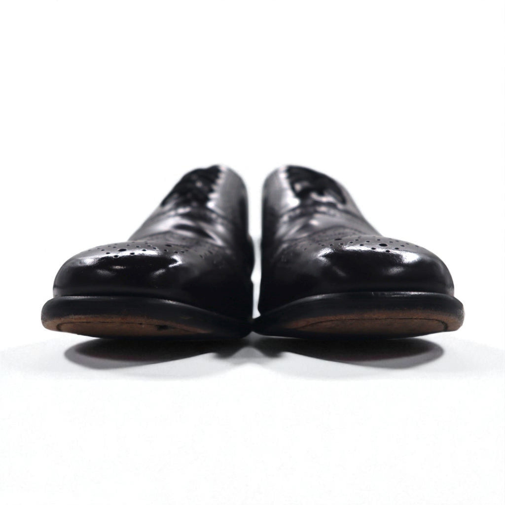 NUNN BUSH 90年代 ウイングチップ フルブローグ ドレスシューズ 26cm ブラウン レザー メダリオン 83299 05