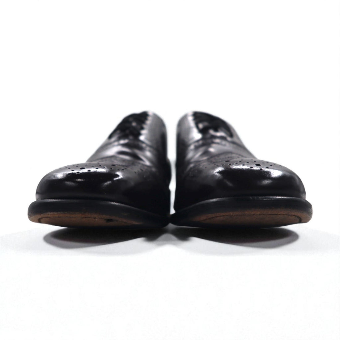 NUNN BUSH 90年代 ウイングチップ フルブローグ ドレスシューズ 26cm ブラウン レザー メダリオン 83299 05