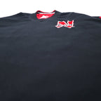 STARTER 90年代 リバーシブル ピステ プルオーバー ナイロンジャケット XL ブラック レッド カレッジ NEBRASKA HUSKERS