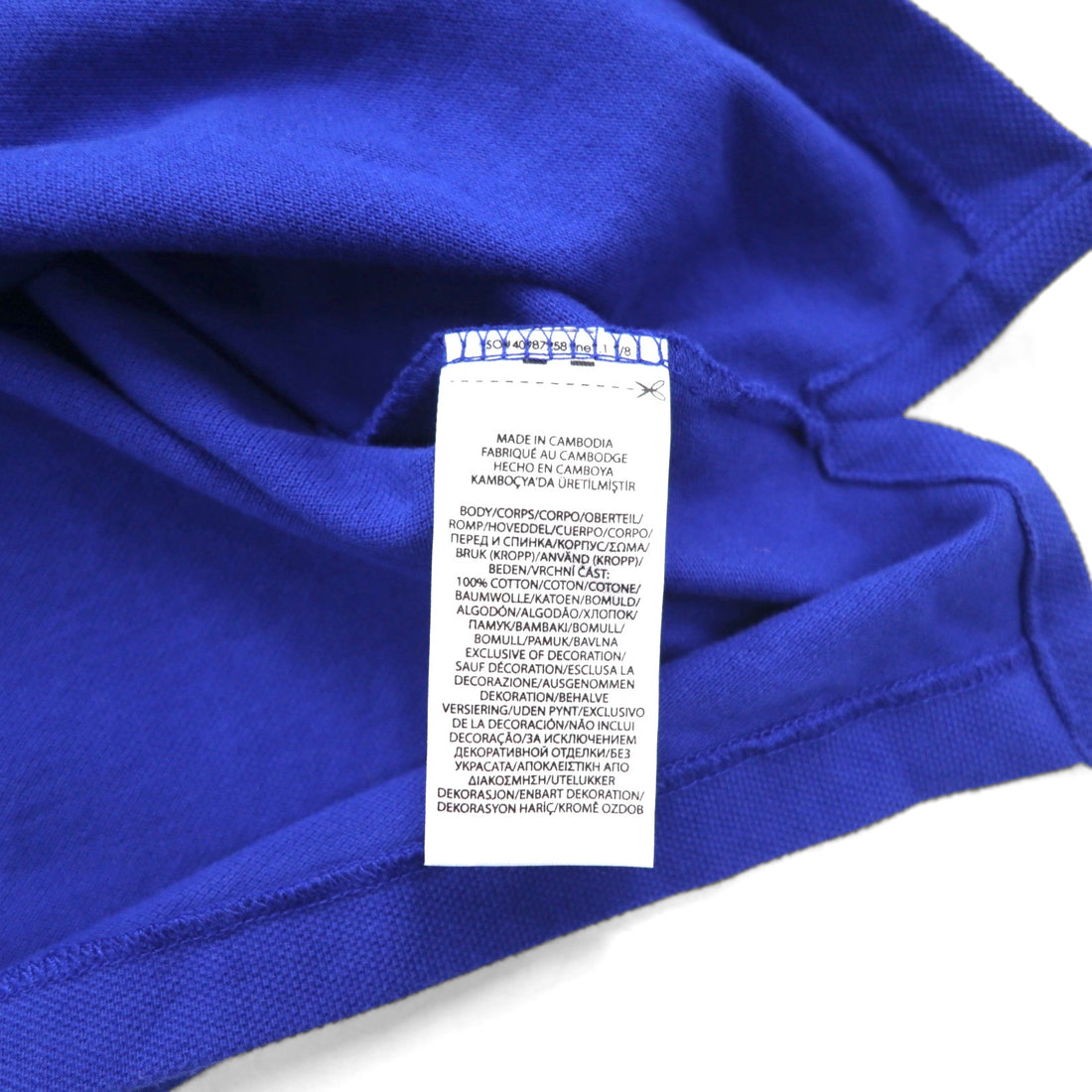 POLO RALPH LAUREN クラシックフィット ポロシャツ M ブルー コットン 鹿の子 スモールポニー刺繍