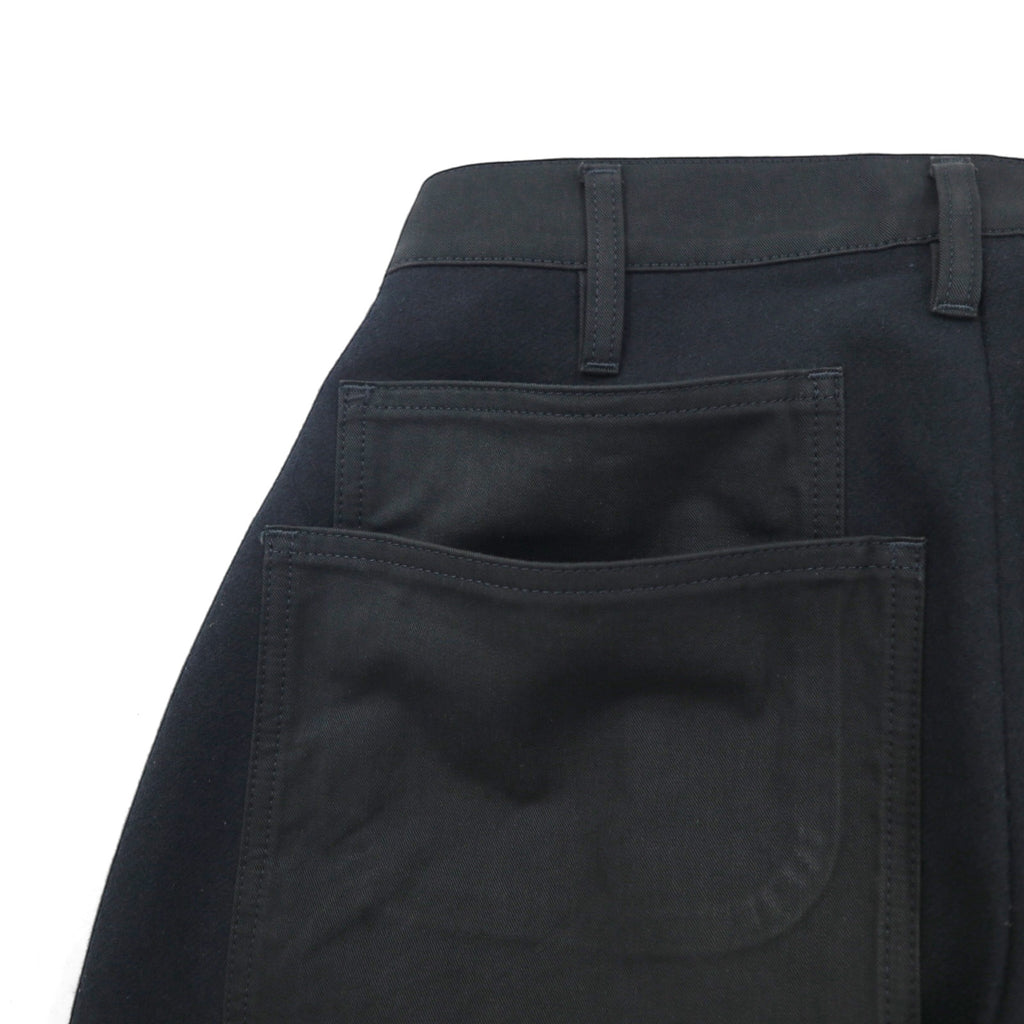 TUKI コンバットパンツ 0135 Combat Pants Melton ワイドパンツ S グレー ウール メルトン 日本製