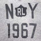 Polo Ralph Lauren プルオーバー パーカー M グレー NY 1967 プリント
