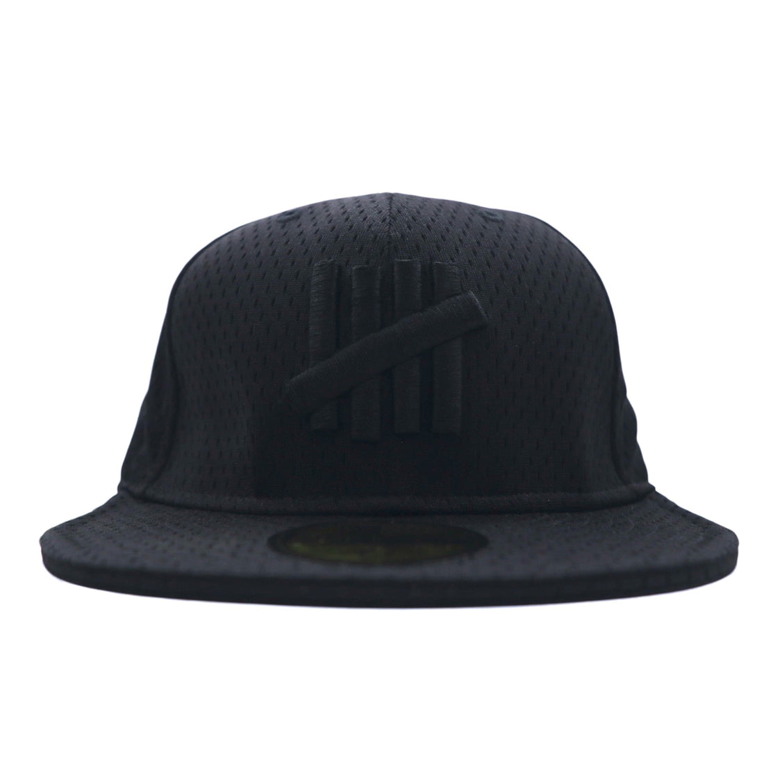 UNDEFEATED × NEWERA Baseball Cap 59.6cm Black Mesh Polyester Logo Embroidery