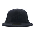UNDEFEATED × NEWERA Baseball Cap 59.6cm Black Mesh Polyester Logo Embroidery