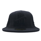 UNDEFEATED × NEWERA Baseball Cap 59.6cm Black Mesh Polyester Logo Embroidery