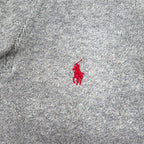 Polo Ralph Lauren Shawl Collar Sweatshirt, XL, Gray Cotton, Small Pony Embroidery