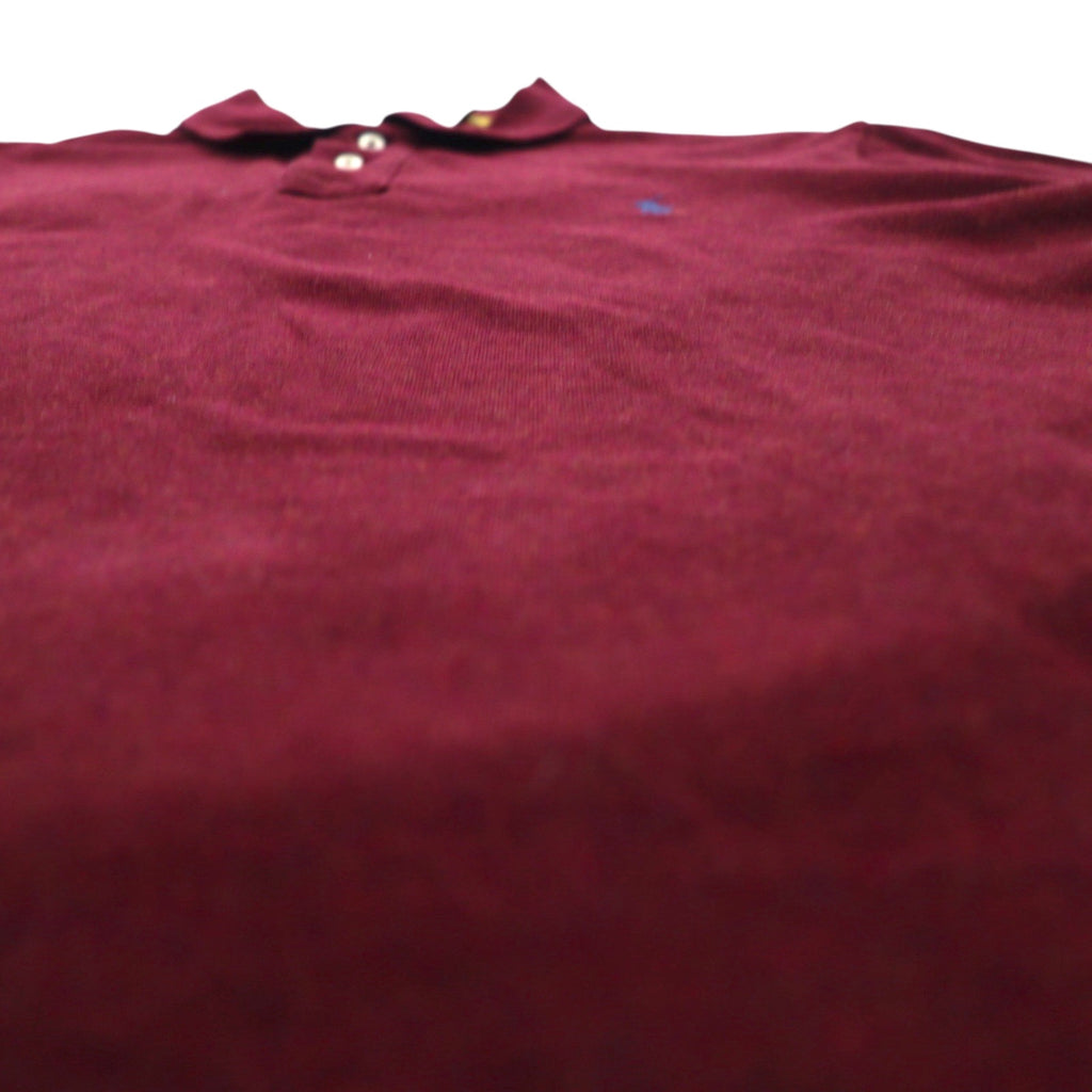 POLO RALPH LAUREN クラシックフィット ポロシャツ 2XL ボルドー コットン 鹿の子 スモールポニー刺繍