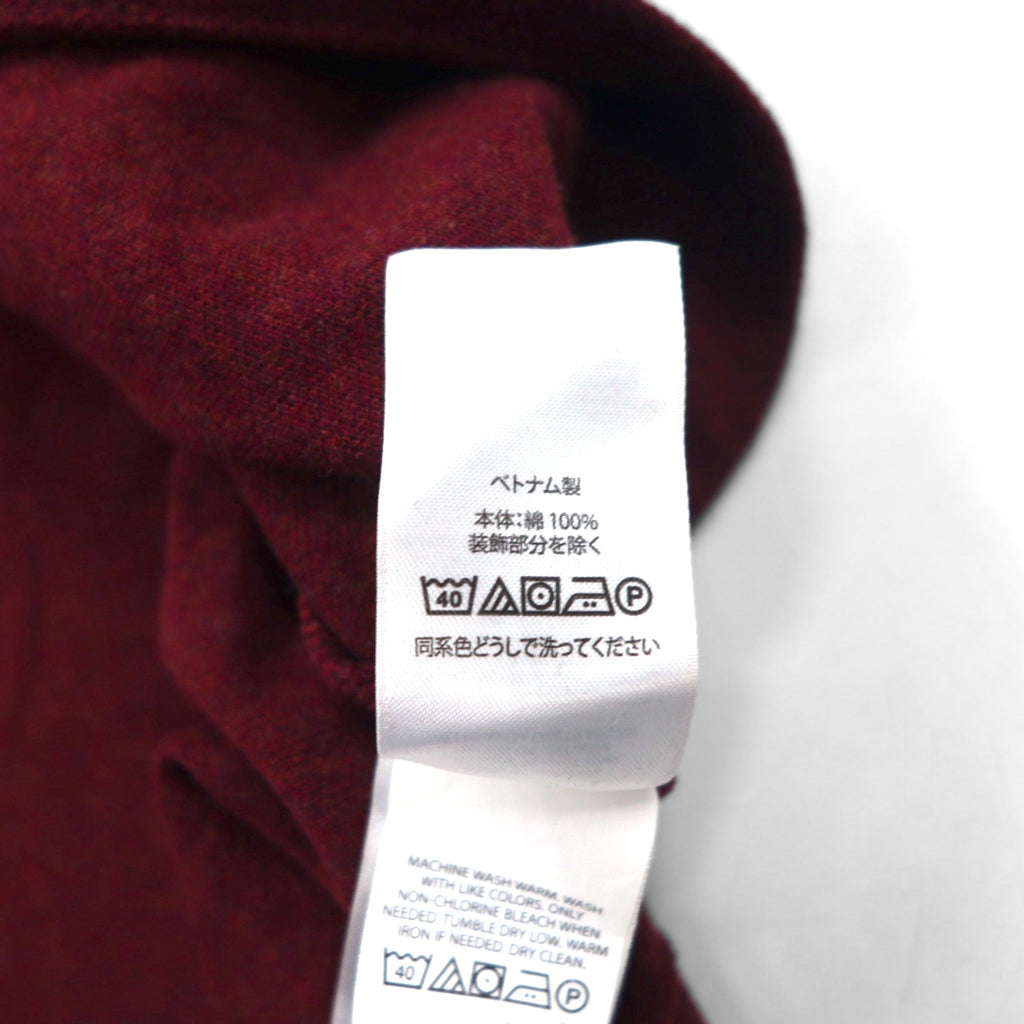 POLO RALPH LAUREN クラシックフィット ポロシャツ 2XL ボルドー コットン 鹿の子 スモールポニー刺繍